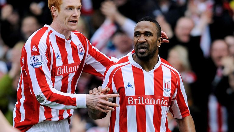 Ricardo Fuller applies a clinical finish to a through ball from Kitson to put Stoke in front