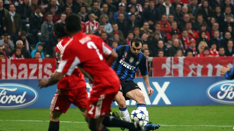Goran Pandev completes a stunning comeback at Bayern to put Inter 3-2 in front.
