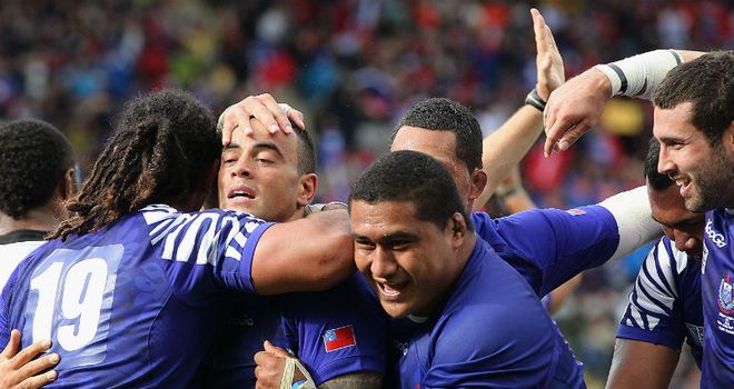 Samoa celebrate Kahn Fotuali&#39;i&#39;s try