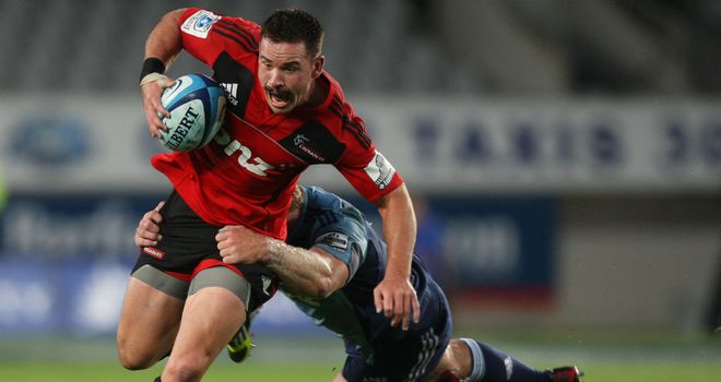 Ryan Crotty on the charge for the Crusaders