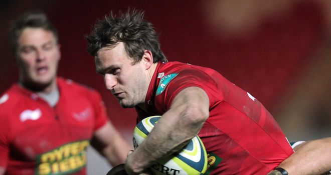 Andy Fenby: opening try for Scarlets