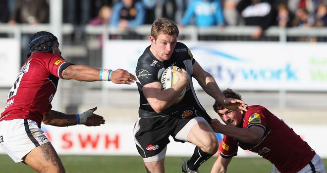 Matt Jess: Scored try which clinch bonus point for Exeter