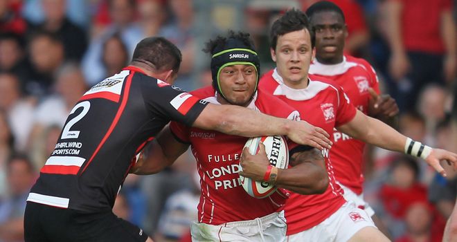 Hudson Tonga&#39;uiha: London Welsh centre touched down in 67th minute