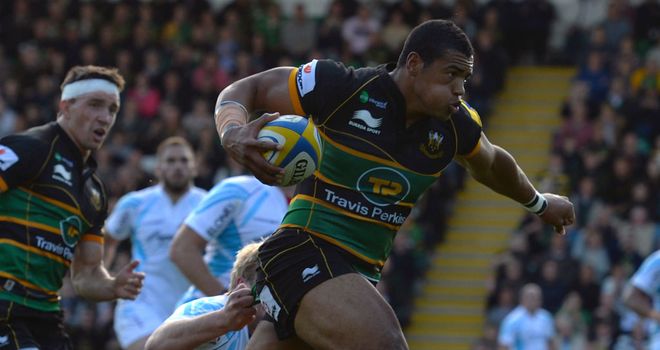 Luther Burrell: Scored two of Northampton&#39;s five tries
