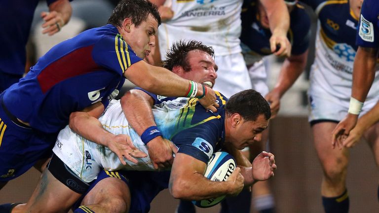George Smith found enough strength to touch down as the Brumbies beat lowly Highlanders in Dunedin
