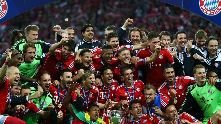 Bayern Munich celebrate