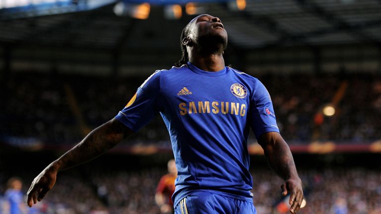 Victor Moses of Chelsea reacts against Basel