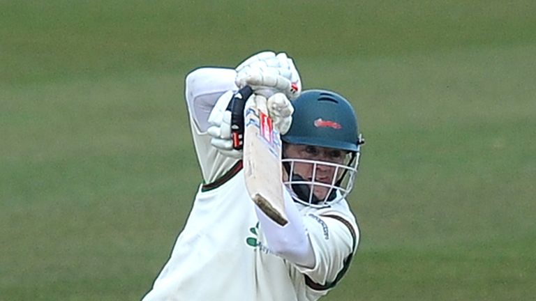 Niall O'Brien of Leicestershire bats during day two of the LV= County Championship match between Hampshire and Leicestershire