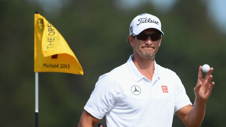 Adam Scott: Just three shots off the pace with 18 holes to play