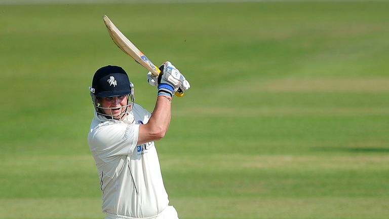 SOUTHAMPTON, ENGLAND - JUNE 06: Robert Key of Kents drives a shot during day two of the LV County Championship match between Hampshire and Kent at The Ageas Bowl on June 06, 2013 in Southampton, England. (Photo by Charlie Crowhurst/Getty Images)