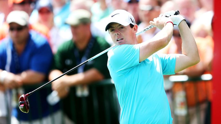 Rory McIlroy: Blew his chances with a triple-bogey at the fifth