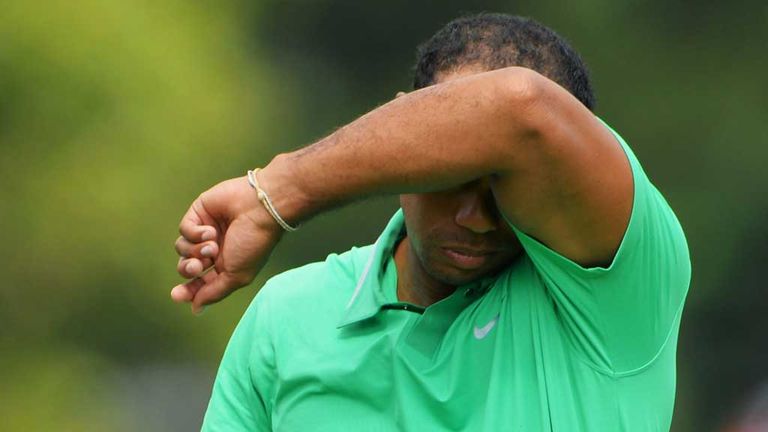 Tiger Woods: 10 shots off the lead at Oak Hill
