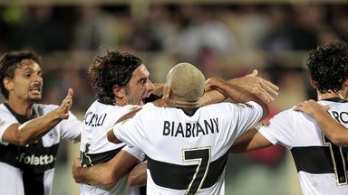 Parma celebrate their dramatic equaliser