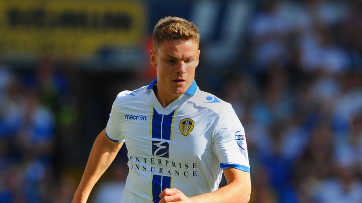  Matt Smith of Leeds in action during the Sky Bet Championship match between Leeds United and Brighton & Hove Albion at Elland Road