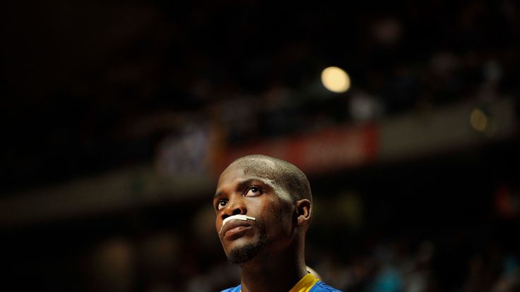 Shawn James looks on during the Euroleague basketball match between Maccabi Electra Tel Aviv and Real Madrid