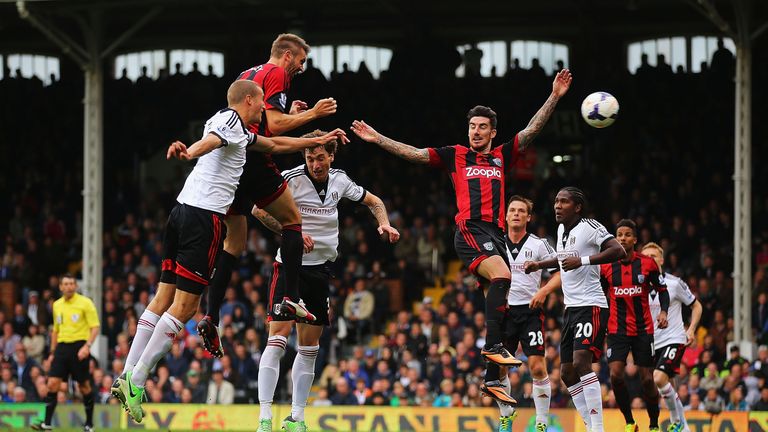 Gareth McAuley scores a late equaliser forWest Brom against Fulham