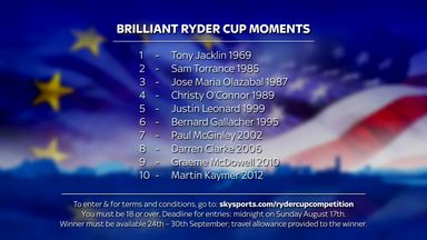 Brilliant Ryder Cup moments competition - How to enter