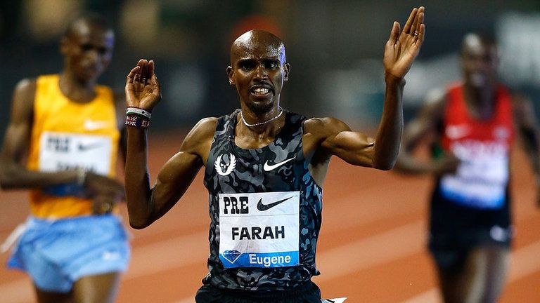 Mo returns to racing, six weeks after BBC's Panorama revealed allegations of his Coach and drug doping.