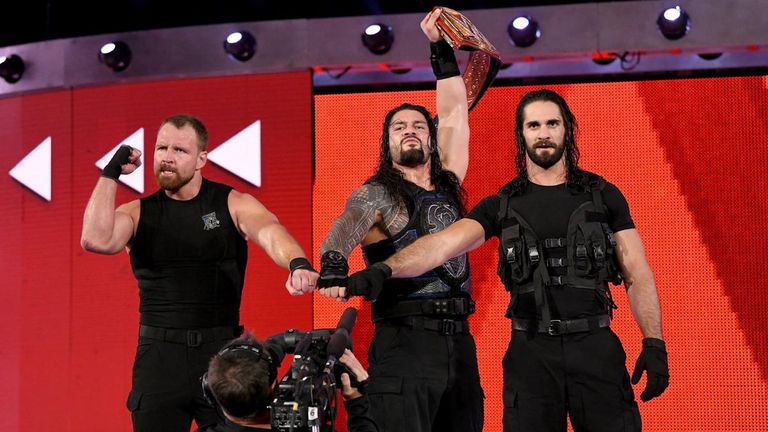 Dean Ambrose, Roman Reigns and Seth Rollins. The Shield.