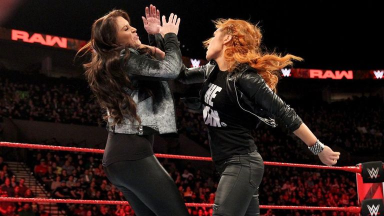 Becky Lynch took her frustration at being suspended out on WWE's chief brand officer Stephanie McMahon