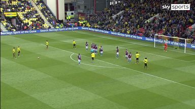 Goal A Abdi (45+2) Watford 1 - 1 Aston Villa