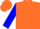 Silk - Orange, White Circled 'B', Blue Sleeves
