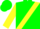 Silk - Green, Yellow Sash, Yellow Bars on Sleeves