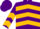 Silk - Purple, Gold Chevrons