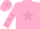 Silk - Pink, Mauve star, Pink sleeves, Mauve stars, Pink cap, Mauve star