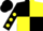Silk - Black and Yellow (quartered), Black sleeves, Yellow spots