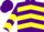 Silk - PURPLE, Yellow Chevrons