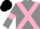 Silk - Grey, Pink cross belts and armlets, Black cap