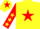 Silk - Yellow, Red star, Red sleeves, Yellow stars, Yellow cap, Red star