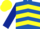 Silk - Royal Blue, Yellow chevrons, Dark Blue sleeves, Yellow cap