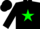 Silk - Black, Green Star