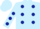 Silk - Light blue, dark blue spots