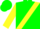 Silk - Green, Yellow Sash, Yellow Bars on Sleeves, Green Cap