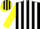 Silk - Black and White stripes, Yellow sleeves, Black and Yellow striped cap