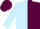 Silk - Light blue and maroon (halved), maroon cap