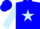 Silk - Blue, Light Blue Star, Light Blue Sleeves, Blue Cap