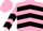 Silk - Pink, Black Chevrons