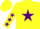 Silk - Yellow, Purple Star, Purple Stars on Sleeves