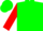 Silk - Green, Red Sleeves