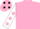 Silk - Pink, White sleeves, Pink spots