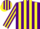 Silk - Purple, Yellow Stripes