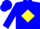 Silk - Blue, Yellow Diamond