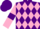 Silk - Purple and Pink diamonds, Pink sleeves, Purple armlets, Purple cap