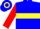 Silk - Blue, Yellow Hoop, Red Sleeves