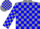 Silk - grey, Blue Blocks