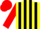 Silk - Yellow body, black striped, red arms, red cap